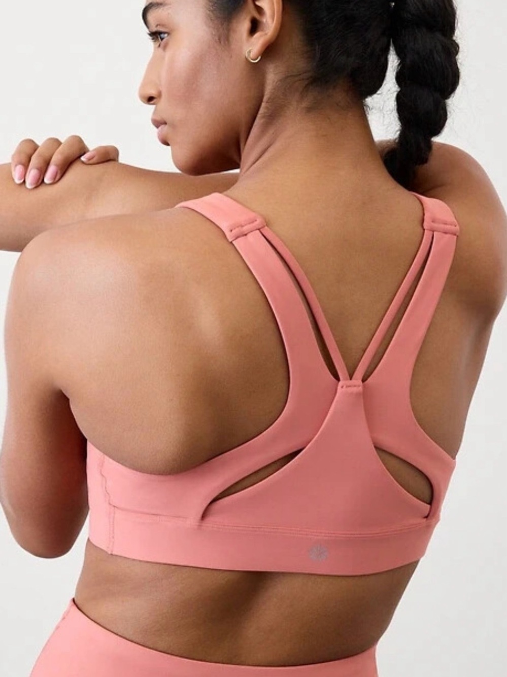 Athleta Flex Spacer Tipped Bra
Natural Rose